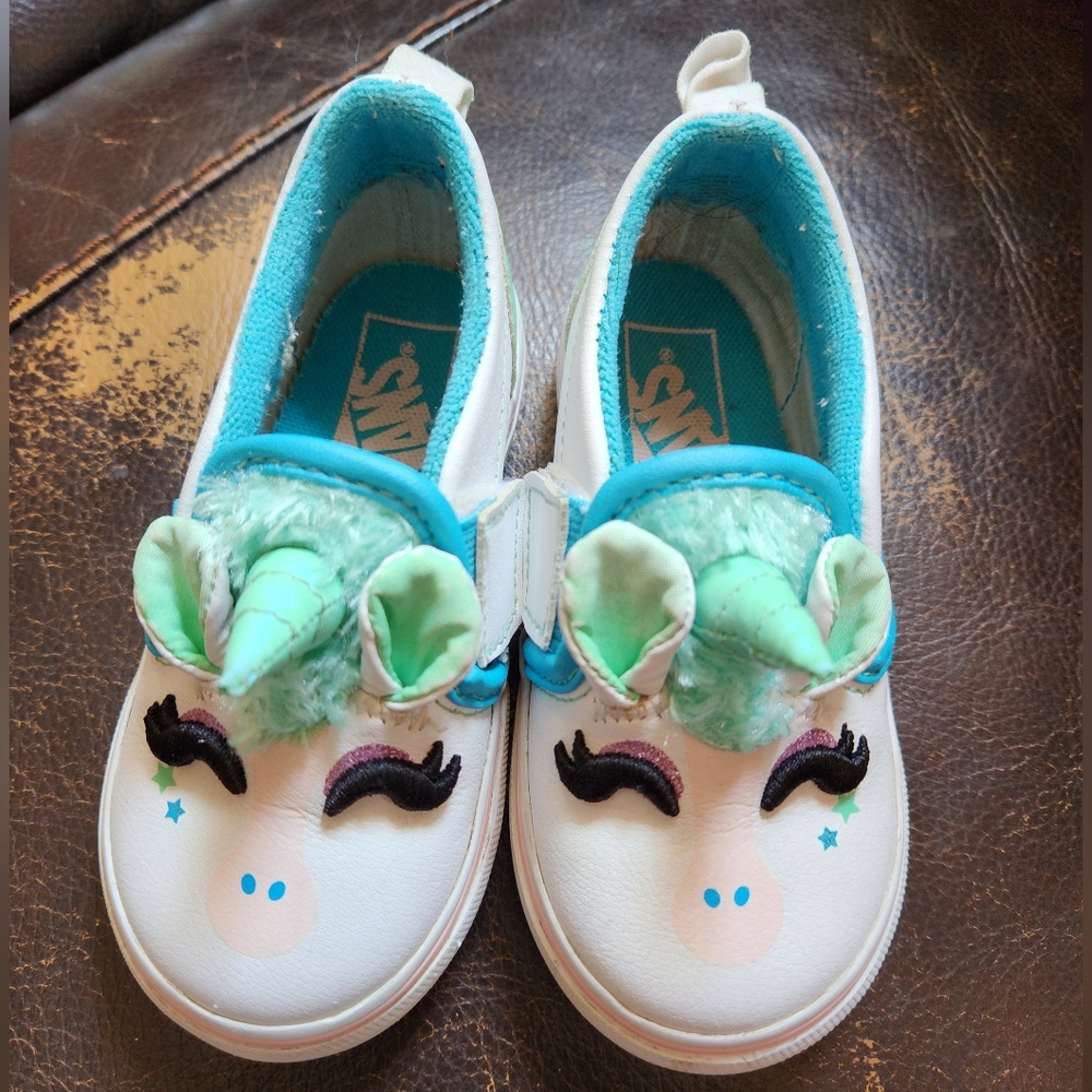 Vans Off The Wall Unicorn Slip On Sneakers Toddler Size 6.5